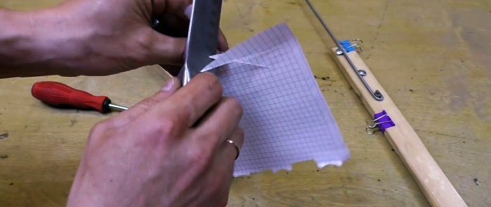 How to make the simplest wooden sharpener for precise sharpening of knives