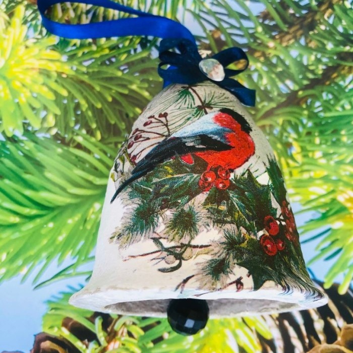 How to make a Christmas tree toy Bell from paper