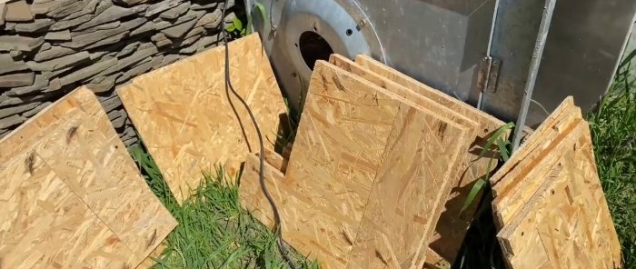 How to make chicken nests with egg receptacles from OSB