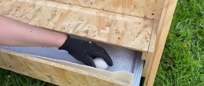 How to make chicken nests with egg receptacles from OSB