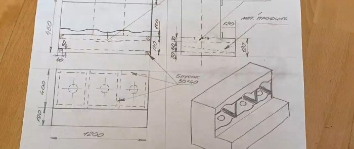 How to make chicken nests with egg receptacles from OSB