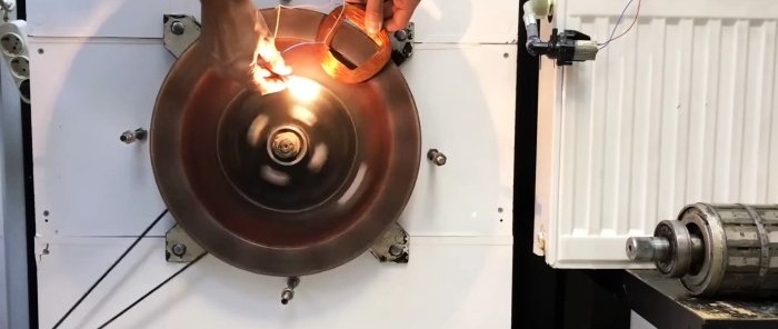 Heating using an electric motor of a washing machine