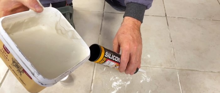 How to remove voids in tiles without dismantling