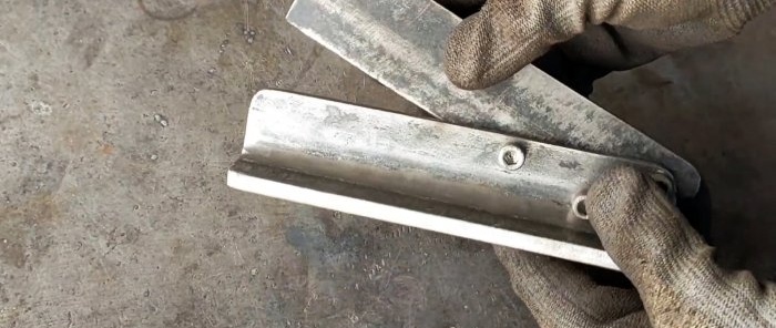 How to make sheet metal cutting shears from bearings