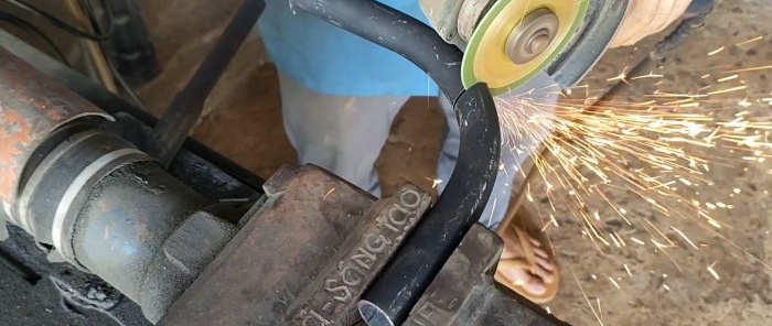 How to make sheet metal cutting shears from bearings