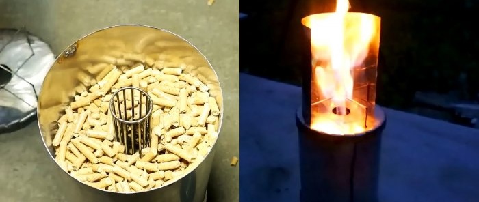 How to make a stove like a Finnish candle with adjustable flame