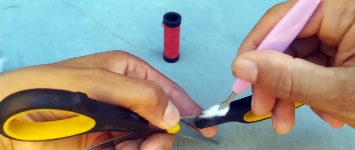 How to repair a broken scissor handle