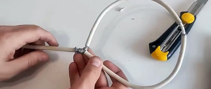 How to make a popular antenna from a cable for digital television