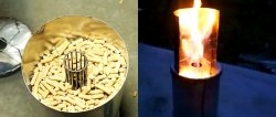 How to make a “Finnish candle” stove with adjustable flame