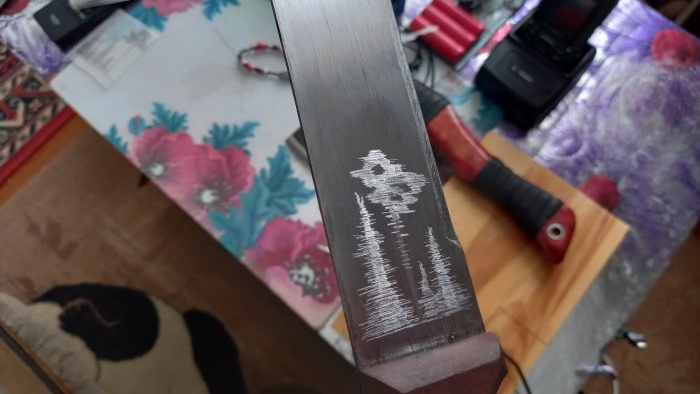 How to easily engrave a blade