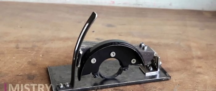 How to make a hand-held circular saw from a grinder using simple and affordable materials