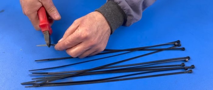 How to restore plastic products using cable ties