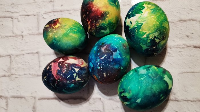 Space eggs for Easter