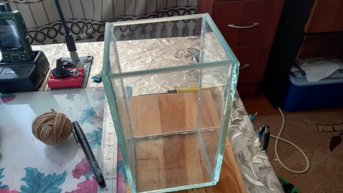 How to make a tabletop aquarium organizer with lighting