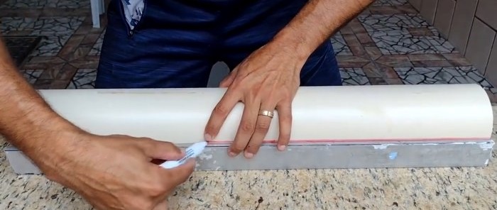 How to make slate with high performance characteristics from leftover PVC pipes