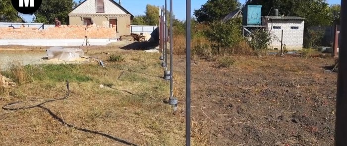 How to properly install fence posts economically and for centuries