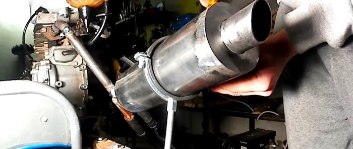 How to make a full-fledged muffler from cheap materials