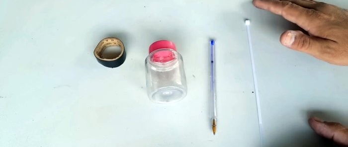 How to make a mini paint gun from a ballpoint pen