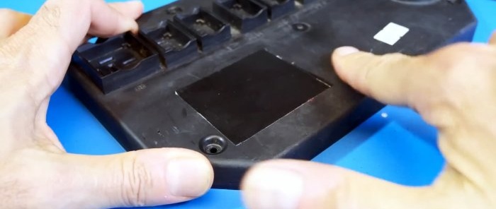 How to easily repair cracks and holes in plastic parts