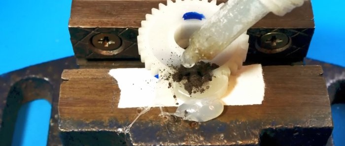 How to reliably repair broken plastic gear teeth