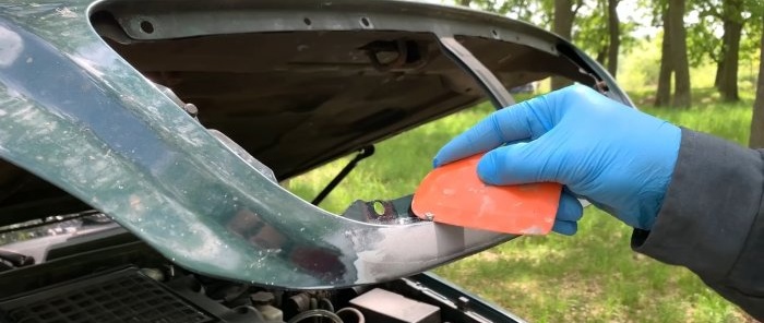 How to paint a car without a garage, even in the forest