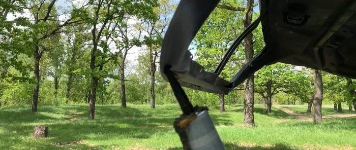 How to paint a car without a garage, even in the forest