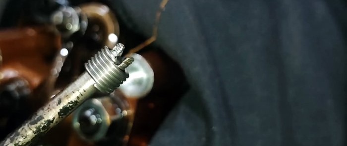 How to unscrew a broken stud without drilling or welding and restore damaged threads