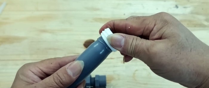 How to make a stationary dispenser from a regular bottle