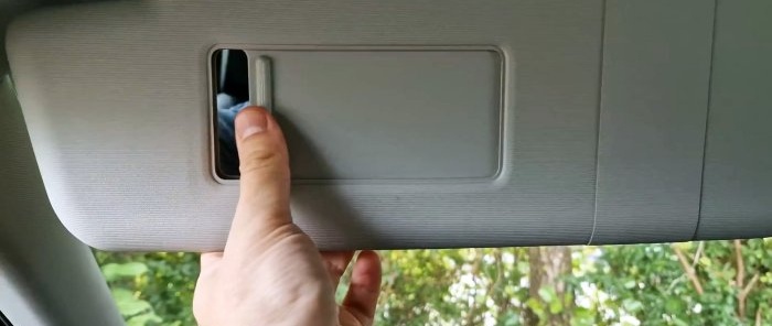 90 motorists do not know this function of the sun visor