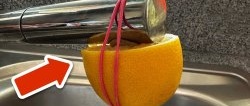 Hang a lemon on the tap and you will be forever grateful