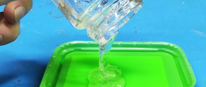 DIY liquid plastic for filling molds and gluing everything together